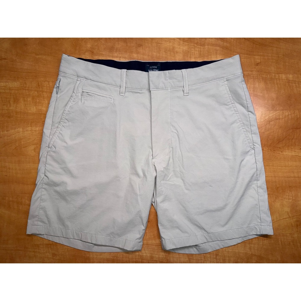 J.Crew Tech Short Mens 30 Gray 7 Inch Inseam Re-Imagined Performance Stretch